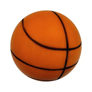 Logo kustom bola basket diam dalam ruangan bola latihan tenang Baloncesto Silencioso bola stres memantul bola diam