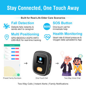 Détecteur <span class=keywords><strong>de</strong></span> <span class=keywords><strong>chute</strong></span> <span class=keywords><strong>senior</strong></span> L15PRO avec appel SOS, positionnement GPS 4G, géolocalisation et suivi en temps réel pour personnes âgées - Product Image 2