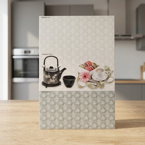 กระเบื้องบุผนังพอร์ซเลนกันลื่นขนาด 300x600 มม. 12x24 ดีไซน์แบบดั้งเดิม สำหรับห้องน้ำ ใช้ภายในอาคาร ป้องกันแบคทีเรีย ใช้ภายนอกอาคาร ทนไฟ ราคาประหยัด - Product Image 1