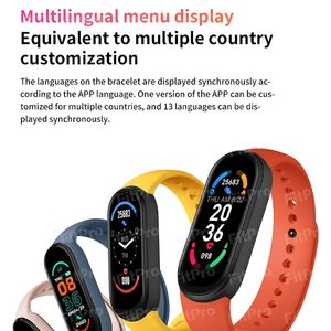 Pulsera inteligente deportiva M6, Reloj inteligente M4, M5, M6, M7, versión Global, <span class=keywords><strong>6</strong></span> - Product Image 3