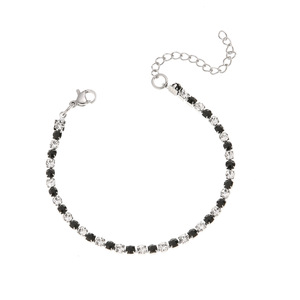 Nuovo Bracciale in Acciaio Inossidabile con Diamanti da 3MM e Colori Alternati per Uomo e Donna, Gioiello con Diamanti d'Acqua - Product Image 5