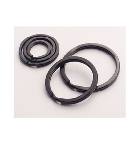 15mm 20mm 25mm 30mm 32mm negro resistente 304 Acero inoxidable Metal plano <span class=keywords><strong>Split</strong></span> llavero con anilla para llaves de coche para el hogar accesorio - Product Image 2
