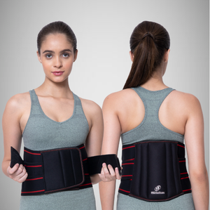 เข็มขัดพยุงหลังส่วนล่าง PRO Healthcare Limbo Sacral Belt (LS Belt) สีแดงและสีดำ พร้อมแถบยางยืด - Product Image 6