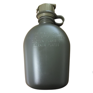 Botella de Agua Deportiva Portátil DF405, Color Verde Oliva, de Plástico OD, con Tapa M1 y Correa Antipérdida - Product Image 3