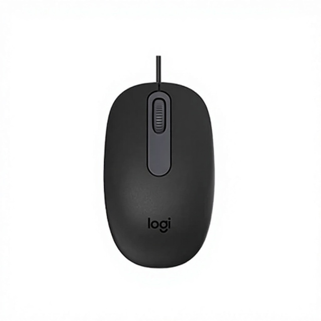 For M86 Optical Wired Mouse USB Connection 3 Million Clicks Red LED Pointer Lift/Right Buttons Precise Position Both Hands
