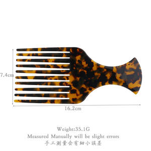 Midaill-cepillo de pelo rizado de 4mm para mujer, peine Afro para salón de peluquería, estilismo de dientes largo, peines de peinado - Product Image 4