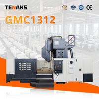 Centre d'usinage à portique 5 axes TENAKS GMC1312, commande CNC GSK, BT50, haute précision, pour découpe de métaux lourds