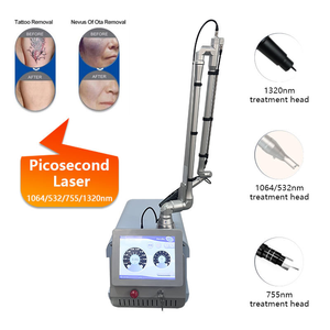 ราคาขายส่งใหม่ เครื่องเลเซอร์พิโกวินาที 6 หัวเลือกได้ สำหรับลบรอยสัก พร้อมหัวแบบไม่รุกล้ำ - Product Image 2