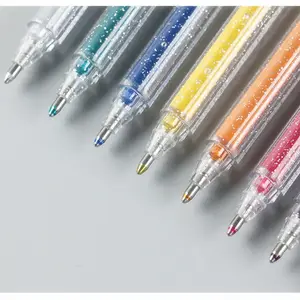 Contoh Gratis Alat Tulis Pena Tinta Gel Glitter Warna Bola Tanpa Kilap Pumpas De Colores