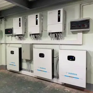 Suness baterai 5kWh 10KW 48V, baterai Lithium Ion 200ah 230ah 280ah 300ah paket baterai panel surya energi