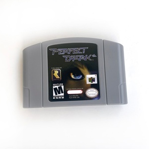 Cartouche de jeu USA NTSC Perfect Dark pour consoles rétro 64 bits, en carton épais avec plateau, version anglaise, remplacement pour N64 - Product Image 5