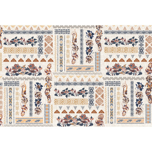 Alfombra de Salón Rectangular con Diseño Floral, Lavable, Decoración para el Hogar - Product Image 2