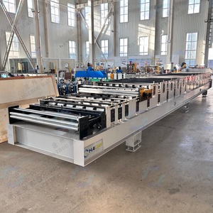 เครื่องจักรผลิตแผ่นเหล็กลูกฟูกสีขนาดใหญ่แบบสองชั้นสำหรับคลังสินค้า เครื่องขึ้นรูปม้วนแบบสองชั้นอัตโนมัติเต็มรูปแบบ - Product Image 3