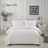 Ensemble de literie en textile queen King Size doux et soyeux 300 fils 100% ensemble de draps en bambou biologique
