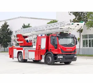 Camion de lutte contre l'incendie IVECO 32 mètres, plate-forme aérienne de sauvetage