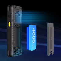 Escáner de código de barras de ordenador de mano resistente Windows 10 Terminal PDA Colector de datos de 6,5 pulgadas Lector NFC GPS 7,4 V/4000mAh Stock