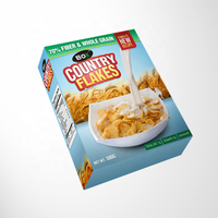 Individuelle Frühstücks-Müslibox mit Logo, Karton-Verpackung für Müsli und Lebensmittel, Leere Verpackung für Instant-Haferbrei und Porridge