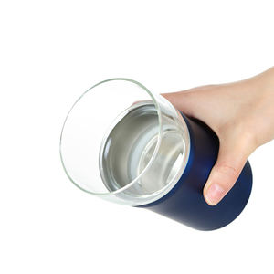 Индивидуальный уникальный кемпинговый стакан из нержавеющей стали с прозрачным высоким содержанием боросиликатного стекла - Product Image 3