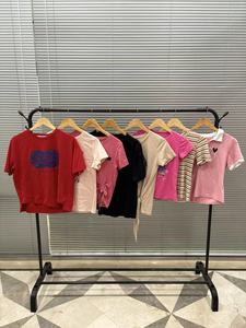 Beacqs Gebruikt Luxe Merk T Shirts Designer Style 2 Hand Ukay Tweedehands Groothandel Kleding Kort Voor Vrouwen - Product Image 3