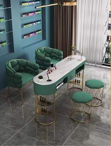 Table à ongles en marbre pour influenceurs à prix spécial, économique, pour une ou deux personnes, table à ongles pour influenceurs - Product Image 6