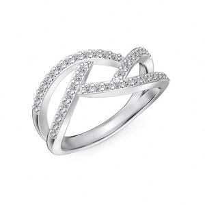 Anillos de Joyería Geométricos Entrelazados de Plata de Ley con Circonita Cúbica 5A de Alta Calidad, Personalizados y Resistentes al Deslustre, Marca Dylam - Product Image 4