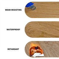 Suelo SPC Comercial de 8mm, Resistente al Agua, Ecológico, con Aspecto de Madera, Sistema de Click, Ignífugo, Panel SPC con Sistema de Bloqueo por Click