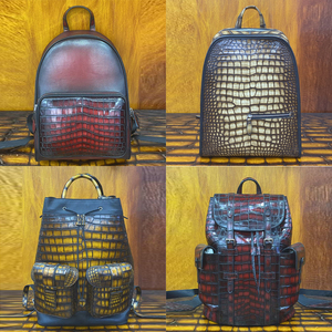 Designer de luxe véritable patine Crocodile cuir hommes sac d'affaires de haute qualité à <span class=keywords><strong>la</strong></span> main exotique Alligator motif épaule - Product Image 3