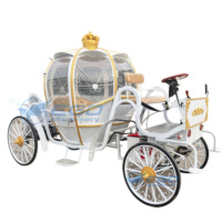 Vente directe usine : Carrosse de mariage électrique Princesse Cendrillon, remorque royale traînée par des chevaux, à vendre