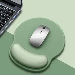 リストレストカスタムマウスパッド付き高品質コンピューターシリコンマウスパッド