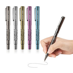 Bolígrafo de metal de lujo plateado con logotipo personalizado TTX con diseño de daga, bolígrafo de recuerdo de Dubái - Product Image 1