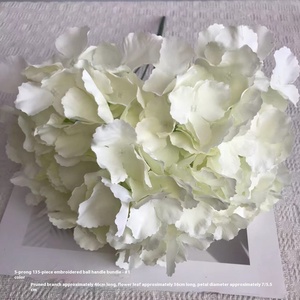 Handmade 5 Đầu 135 Mảnh Cánh Hoa Tú Cầu Hoa Nhân Tạo Cho Đám Cưới Mặt Đất Sắp Xếp Đường Hướng Dẫn Ngoài Trời Trang Trí Nội Thất - Product Image 4