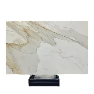 100% Natural Marble Calacatta Gold Marble For Modern Villa Decoration
