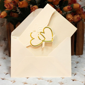 Enveloppe semi-pliable en forme <span class=keywords><strong>de</strong></span> cœur, estampage à chaud, modèle <span class=keywords><strong>de</strong></span> cœur, écriture faite à la main, cadeau d'anniversaire et <span class=keywords><strong>de</strong></span> vœux, vente en gros, pièces - Product Image 4