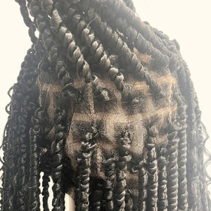 Peluca de Cabello Sintético Trenzado de Dos Hilos con Encaje Completo, Hecha a Mano, Encaje Transparente <span class=keywords><strong>HD</strong></span>, Pelucas Trenzadas para Mujeres Afroamericanas - Product Image 4