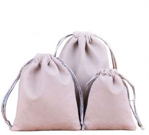 Custom Logo Velvet Sportpacks Small Gift Promotion Packaging <b>Drawstring</b> <b>Pouch</b> Bag With Imprint - Product Image 2