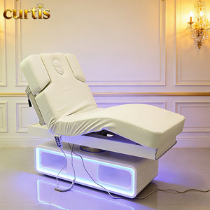 Cama de Masaje Eléctrica <span class=keywords><strong>Profesional</strong></span> de Lujo <span class=keywords><strong>en</strong></span> Cuero, con Esponja de Alta Densidad, 3 Motores Ajustables, para Salones de Belleza, Hoteles, Dormitorios y Talleres - Product Image 2