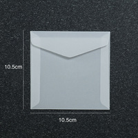 Anpassbarer transparenter Transparentpapier-Umschlag aufkleber versand bereit Einladungs-und Grußkarten verpackung mit Logo