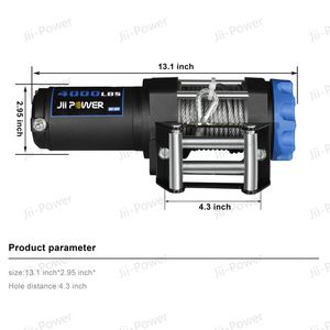 วินซ์ไฟฟ้า IP67 4000 ปอนด์ ความเร็วสูง 4x4 พลาสมา ดีซี 12 โวลต์ สำหรับรถเอทีวี/ยูทีวี 4x4 - Product Image 2