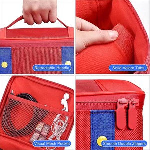 Sac de rangement pour console Nintendo Switch, étui multifonctionnel en toile avec poignée de transport pour accessoires de jeu et cartes de jeu - Product Image 5