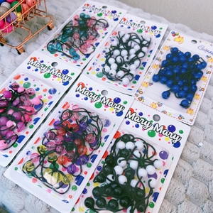 MYLULU-Diademas de pelo para niños de 20mm con Aldabas gemelas, muestras gratis, bolas de pelo elásticas para niñas, lazos para el pelo - Product Image 5