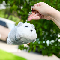 Mini porte-clés animal en peluche personnalisé Porte-clés en peluche personnalisé pour décoration de sac Pendentif fille Cadeaux
