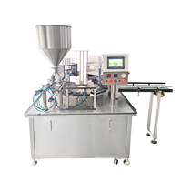 Remplisseuse automatique de pâte à piston pour entreprises Remplisseuse manuelle de confiture de cupules en plastique pour yaourt, beurre, mayonnaise