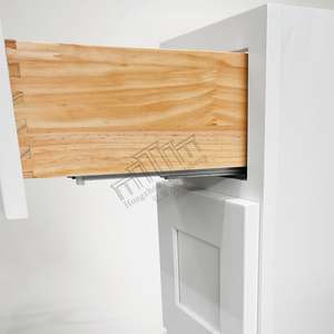 स्टॉक DB12-DB36 टिकाऊ ठोस लकड़ी रसोई अलमारियाँ लकड़ी के दराज के साथ सफेद रसोई आधार अलमारियाँ - Product Image 5