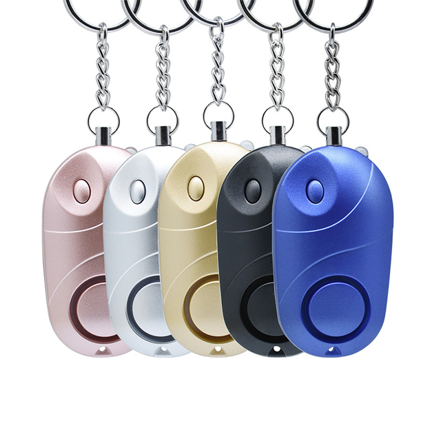 Wholesale Women's Self-Defense Plastic Keychains Personal Safety Alarm Accessories
