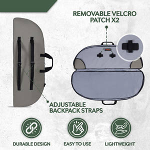 Mochila Rígida para Arco Recurvo de Diseño Nuevo OEM, Estuche para Arco de Gran Capacidad con Tubo para Flechas de Plástico y Acolchado para Caza - Product Image 4
