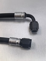 Kit de conduites de carburant en PTFE recouvert de PU Haofa personnalisé AN6/AN8/AN10/AN12 avec raccords sertis. Ensemble de tuyaux d'huile pour la course automobile