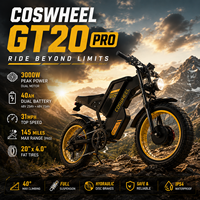 Bicicleta Eléctrica de Alta Potencia 48V 3000W para Motor Dual, Batería de Litio, Neumático Grueso de 20x4.0'', Freno Hidráulico, 7 Velocidades Shimano, Envío Rápido EE. UU./UE