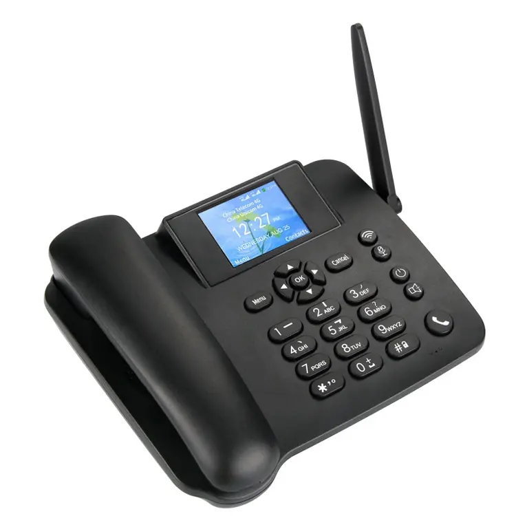 Ponsel meja android, hotspot wifi, LCD 2.4 warna, radio FM dengan kartu sim