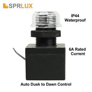 Capteur <span class=keywords><strong>de</strong></span> lumière photocellule pour éclairage <span class=keywords><strong>extérieur</strong></span>, câblé, <span class=keywords><strong>avec</strong></span> fonction <span class=keywords><strong>de</strong></span> temporisation, automatique du crépuscule à l'aube - Économie d'énergie, noir - Product Image 2