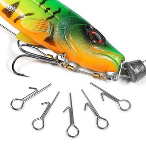 Spinpoler acier inoxydable aiguille fixe crochet de pêche connecteur Shad ver broche appât souple Stinger pointes accessoires de pêche - Product Image 6